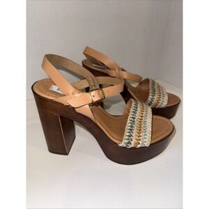 Women's‎ Laurisa Wood Platform Sandals Size 8 Wedge Heel